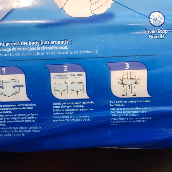 FitRight Disposable Underwear, Heavy Absorbency 3xl XXX-LARGE 75 - 94" Bariatric - Picture 4 of 8